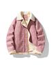 American Retro Leather Jacket with Velvet Lining - Warm Winter Lapel Zipper Coat