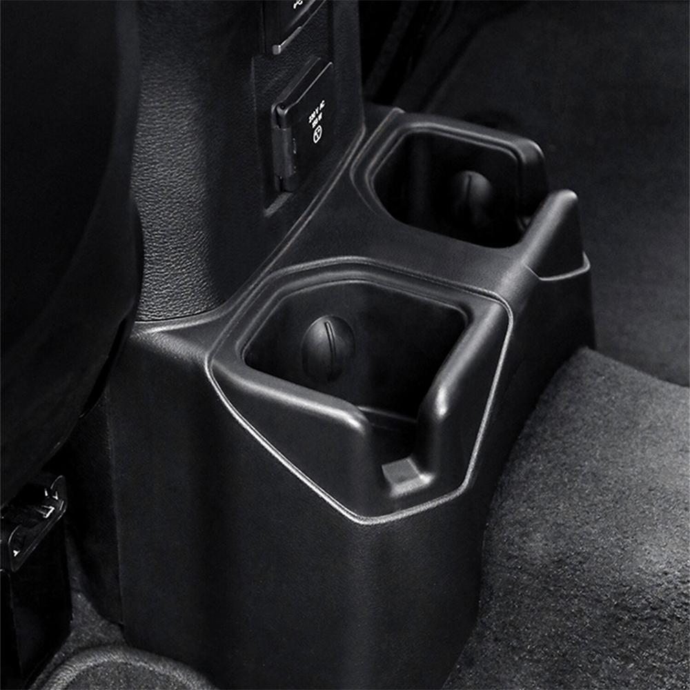 Car Rear Seat Water Cup Holder, Black For Jeep Wrangler JL JT 2018+  Accessories
