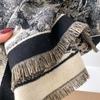 New Retro Style Cashmere Women's Castle Print Double Sided Scarf Winter Warm Pashmina Shawl, Blanket Like Poncho Scarf