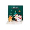 Zarflı Noel El Yazısı 3D Teşekkür & Tebrik Kartı Seti