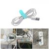 4Pcs Snap On Silicone Cable Organizer Multi Purpose Cable Tie Headphone Wrap Fixer Mouse Protector
