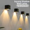 Wireless Solar Wall Lights IP65 Waterproof Square Design Wall Lamp Decorative Lighting Solar Powered Outdoor Garden Light