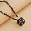 Trendy European-American Cube Necklace Sweater Chain