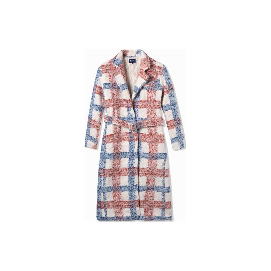 

Levis Midnight Blue Label Series Плюшевое пальто в клетку Женские пальто Многоцветный A0338-0000 S