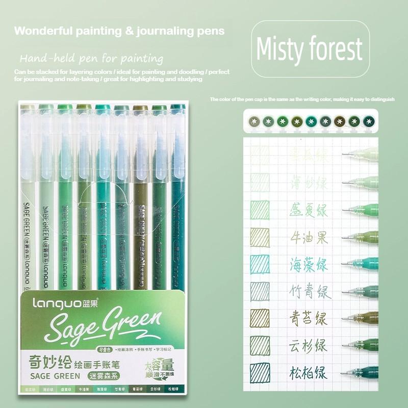 Languo 216 Colori Penna Manuale Multicolore 1,0 mm Colore Morandi Set di Penne Gel e Pennarelli Cancelleria Ufficio Forniture Scolastiche