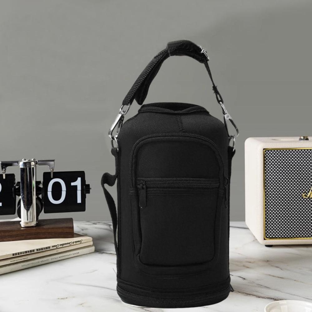 Large Capacity Water Bottle Bag with Adjustable Shoulder Strap Insulated Cup Crossbody Bag
