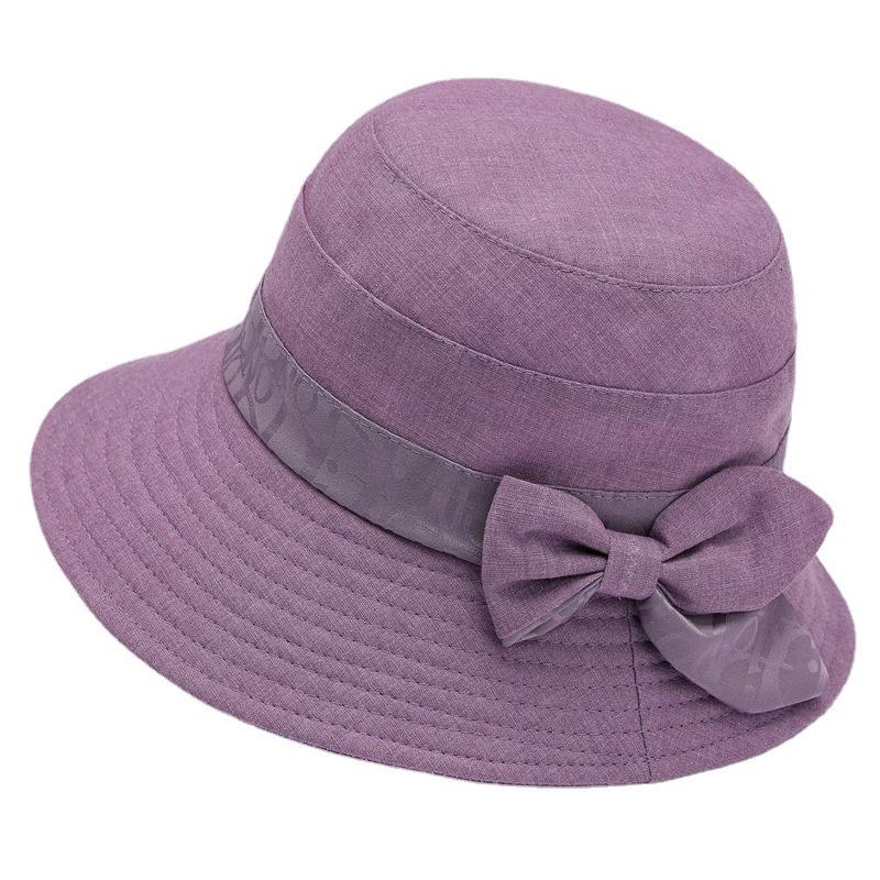Spring Summer Hat Female Mother Sun Hat Thin Old Man Grandma Big Eaves Sun Protection Sun Bucket Hat