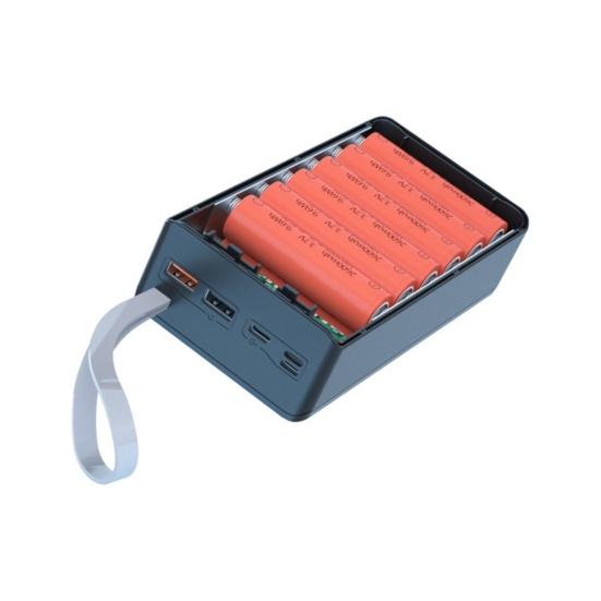 C12 Power Bank Detachable DIY 12x18650 Shell Solderless QC PD Portable Charger Case