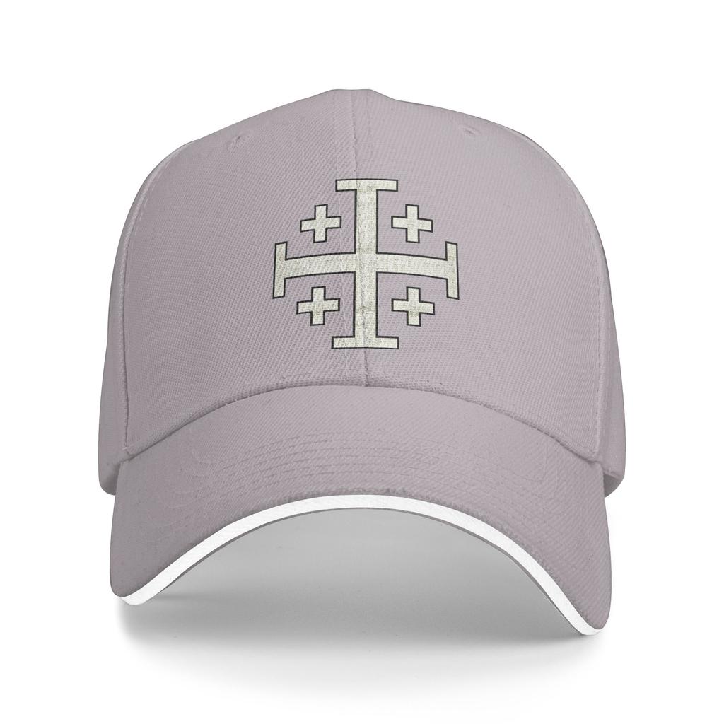 Chevalier Croix de Jérusalem Chrétien Sandwich Casquette de Baseball Vintage Templier Jésus Unisexe Réglable Casquette Soleil Sport Entraînements Chapeaux