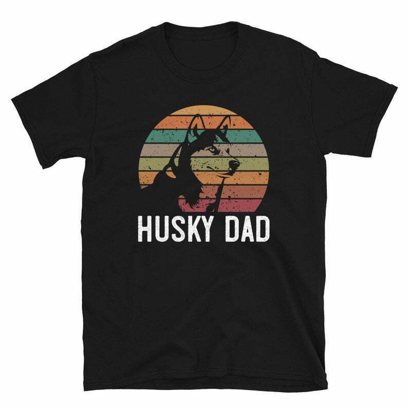 Buy Retro Husky Dad Shirt Siberian 