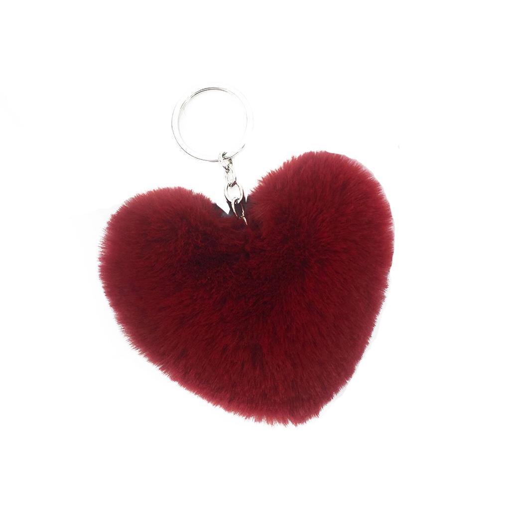 

Кулон для волос в форме сердца, декор для сумочки, брелок для ключей, подвесные украшения для наплечной сумки вино красного