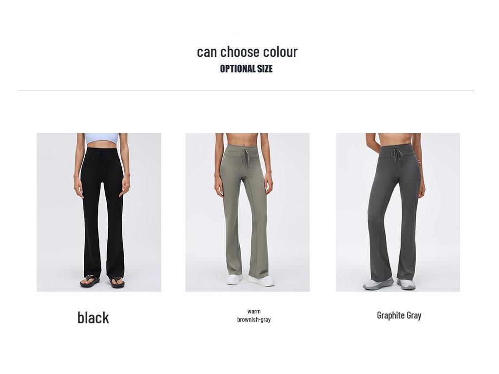 High-Waisted Flared Pants: Butt Lifting & Tummy Control, Slimming Fitness Yoga Pants for Spring/Summer
