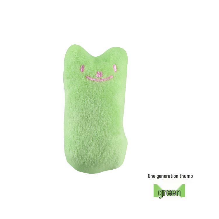 Pure Cotton Catnip Plush Teaser Stick - Cute Pet Self-Play Toy