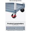 Multifunctional Food Service Cart Three Layer Plastic Trolley Restaurant Hotel Serving Cart Kitchen Transport Carrier Trolley