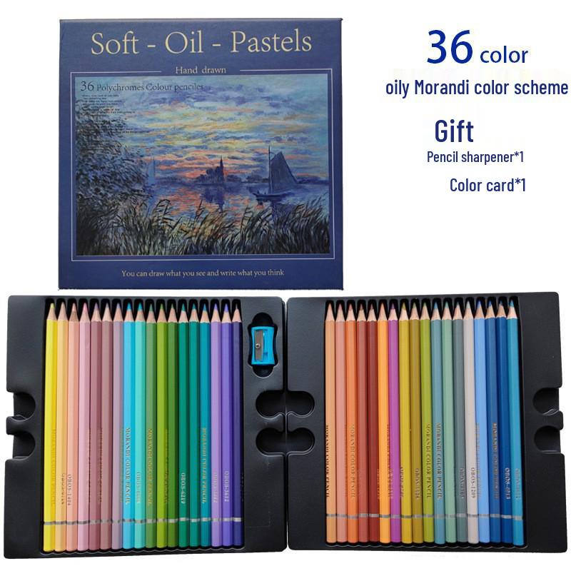 OBOS Professional Oil-Based, Water-Soluble Colored Pencils, 72 Colors for Hand-Drawn Painting and Sketching