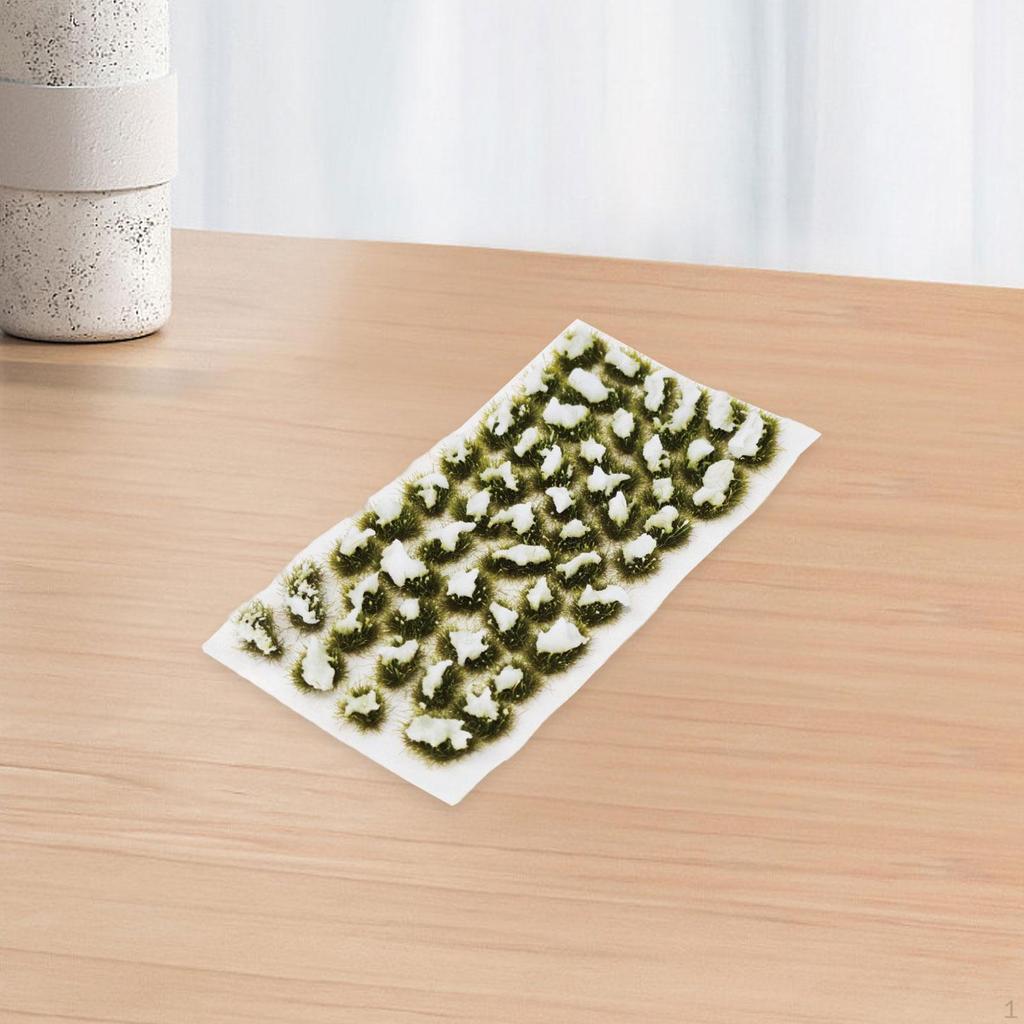 Static Snow Grass Model DIY Micro Landscape Tuft Terrain Kit for Decoration