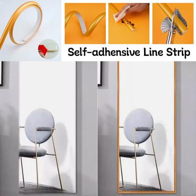 1M Selbstklebende PVC Wandkantenleiste Wand Taillenlinie Aufkleber Weich Stoßfest Halbrund Wasserdicht Zierleiste Sockelleiste