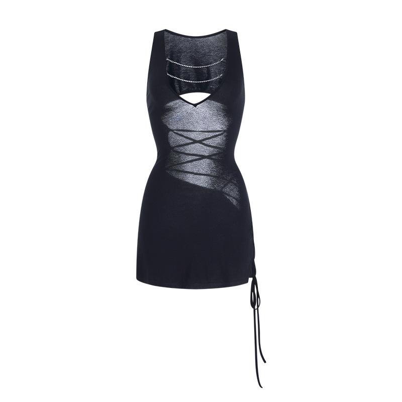 Sexy underwear pure desire temptation straps short skirt secretary dress sexy hot leak back