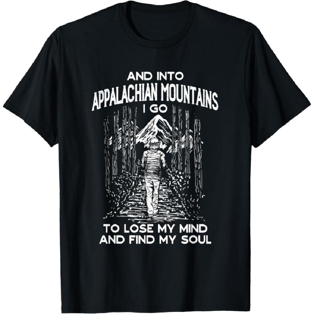 

And Into Appalachian Mountains I Go Hiking Alabama Hiker AL T-Shirt(1) S