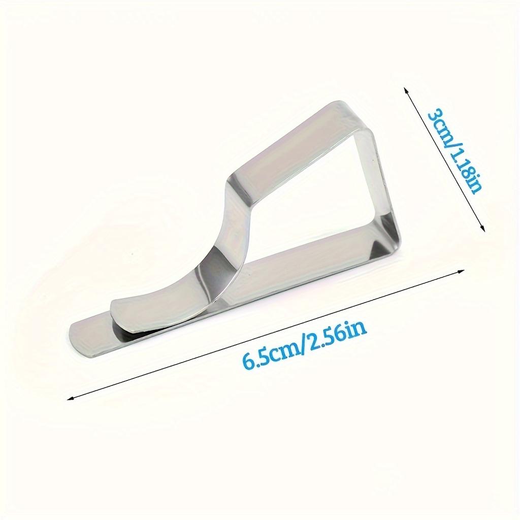 Heavy-Duty Stainless Steel Tablecloth Clips - No Power Needed, Secure Grip for Weddings, Picnics, Parties - Elegant Modern Design