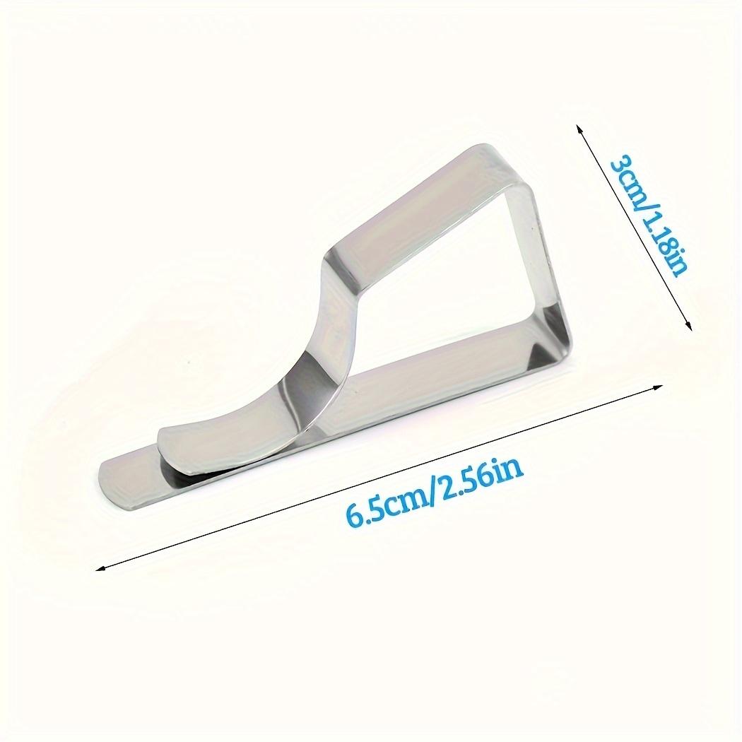 

Heavy-Duty Stainless Steel Tablecloth Clips - No Power Needed, Secure Grip for Weddings, Picnics, Parties - Elegant Modern Design