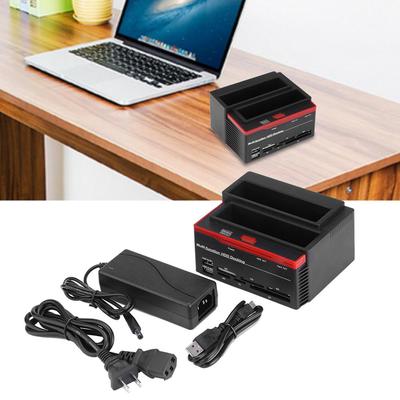 Easy to Carry. The Maximum Support Capacity: 16TB,Stylish and Compact 2.5//3.5 inch USB3.0 Dual SATA HDD Enclosure with HUB /& OTB Function Lekai Multifunctional Meet Different Needs