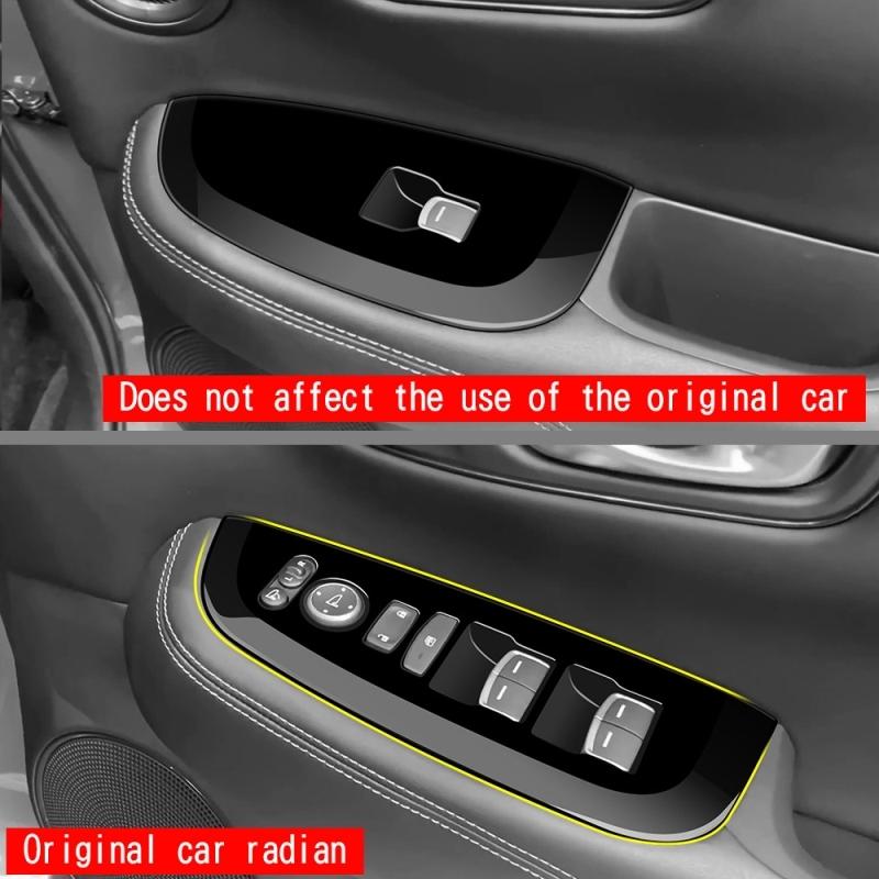 Trim Rhd For Honda Zr-v Zr V Zrv   Interior Abs Carbon Fiber ide Armrest Window Lift Glass Rise Control Switch Trim