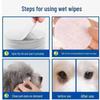 Pet Eye & Ear Cleaning Wipes for Cats & Dogs - Remove Tear Stains & Mites