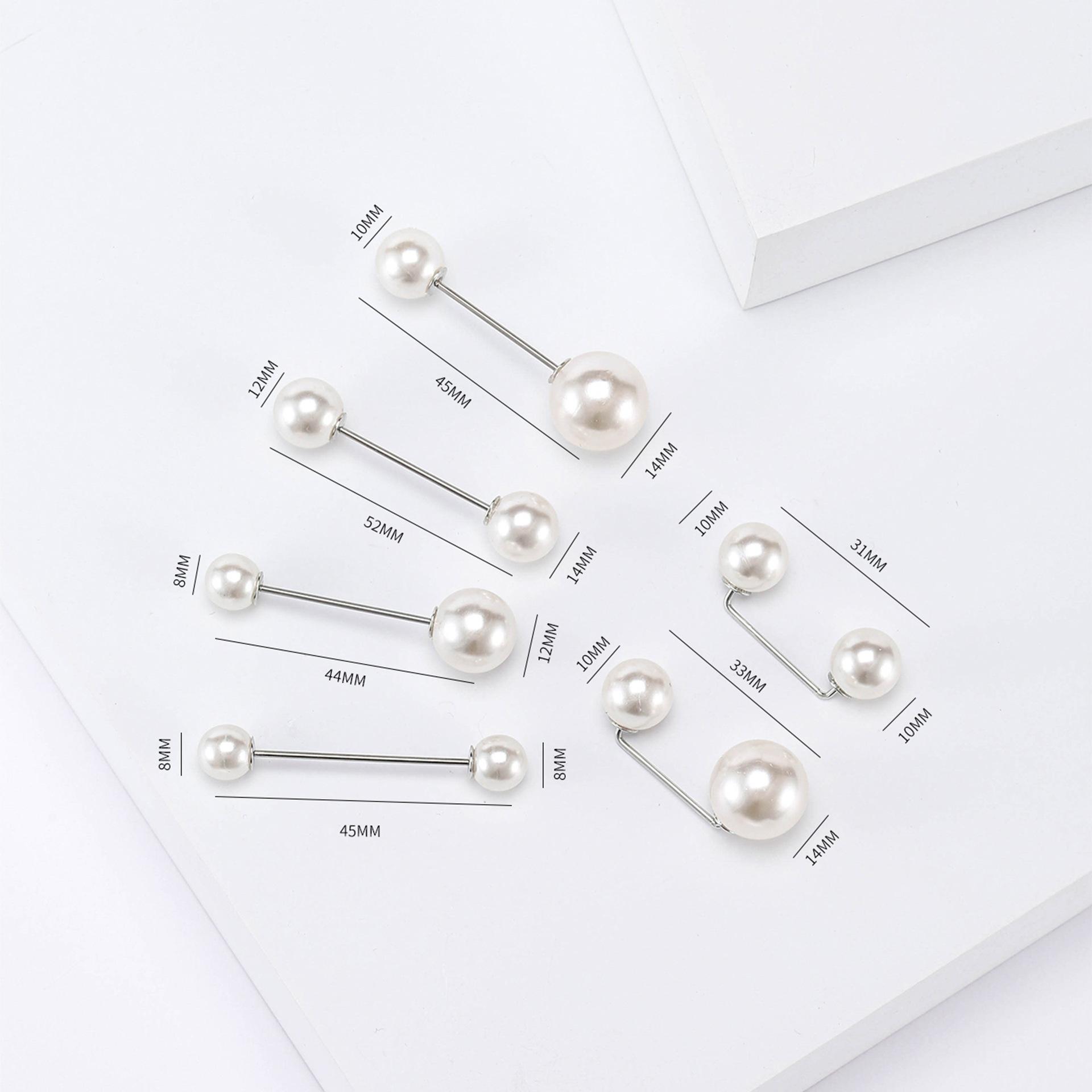 

Классическая простая универсальная брошь из сплава с жемчугом, креативная женская брошь на свитер, рубашка, украшение