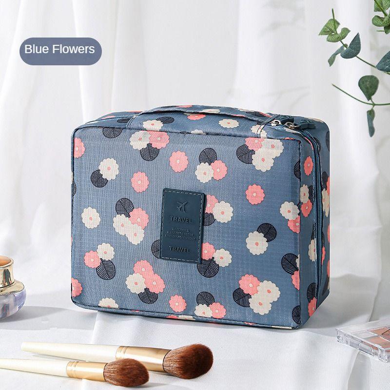 Taşınabilir Seyahat Makyaj Çantası Su Geçirmez Çok Bölmeli Çok Fonksiyonlu Kozmetik Makyaj Tuvalet Malzemeleri Düzenleyici Kadınlar ve Kızlar için
