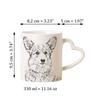 Pembroke Welsh Corgi - Cup with a Dog, Adorable Cup with a Heart-shaped Handle, Universal Gift from the Art-Dog Brand