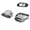 2pcs Quad Exhaust Tips Stainless Steel Fit for MercedesAMG A45 W176 CLA45 C117 20132018(Black Chrome )