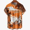 Camicie Hawaiane da Uomo Moda Comode Unisex Manica Corta Top da Spiaggia Viaggio Surf Camicie Casual Camicie da Uomo Oversize