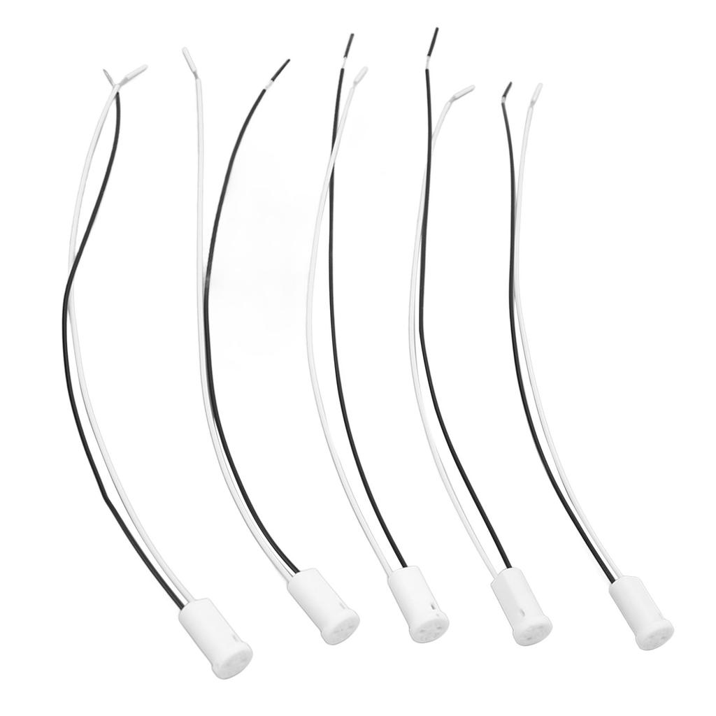 5pcs Halogen Bulb Holder High Temperature Resistant G4 LED Bulb Socket Ceramic Lamp Base