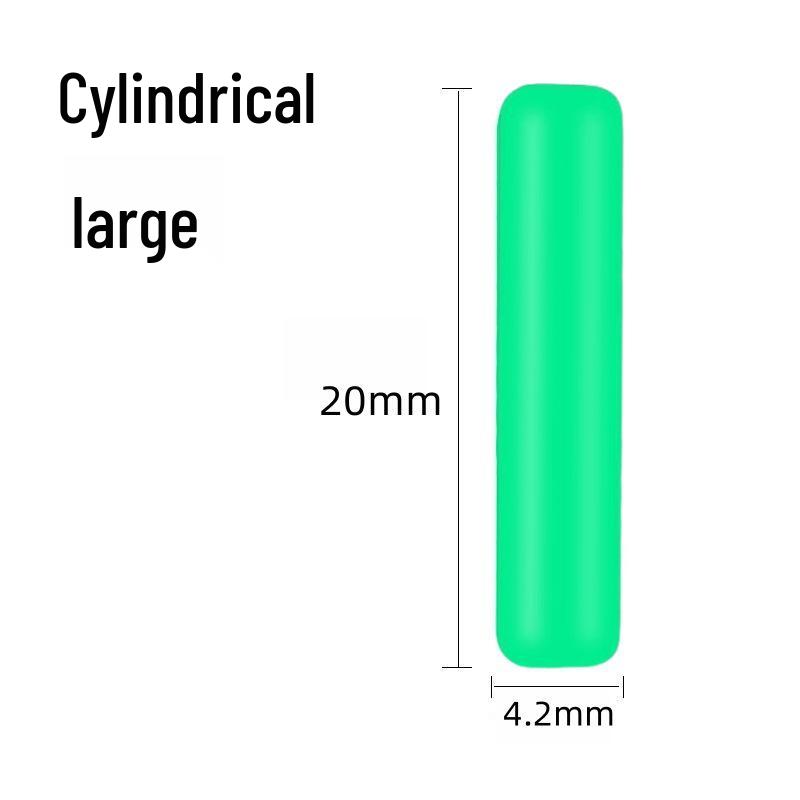Silicone Olive-Shaped Fluorescent Fishing Float Tail Magnifier Bean