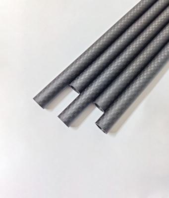 3K Carbon Fiber Hollow Tube, 4mm ID X 6mm OD X 350mm Length (2 Pieces), Matte Weave Surface
