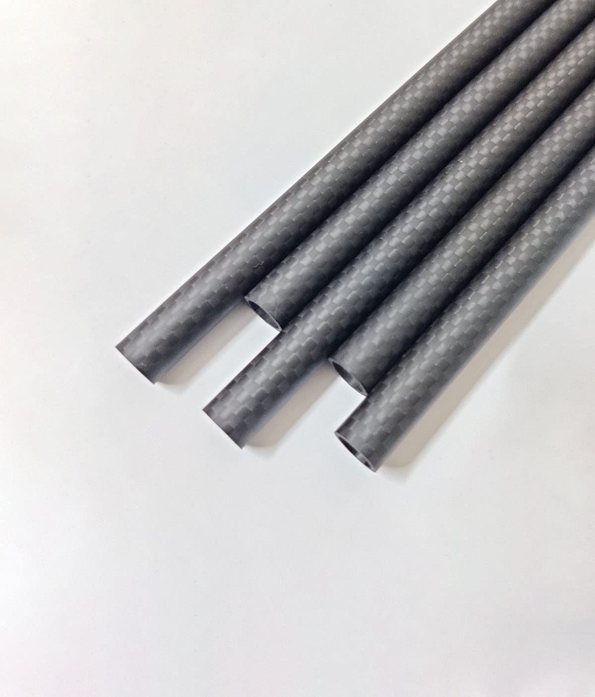 

3K Carbon Fiber Hollow Tube, 6mm ID x 8mm OD x 330mm Length (2 Pieces), Matte Weave Surface