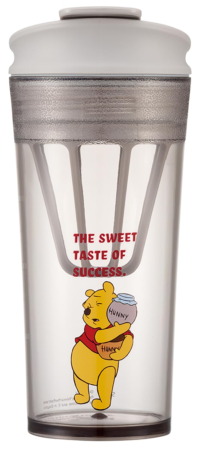 

Skater 420ml Tumbler with Shaker, Flap, and Memory Stick, Disney Winnie the Pooh Funny Face Design (PTBFS4-A)