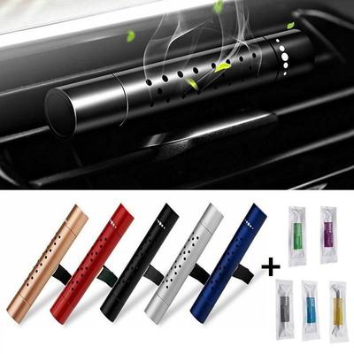 5 sabores ambientador para carro aromaterapia sólida vara difusor de perfume de ventilação de ar ajustável