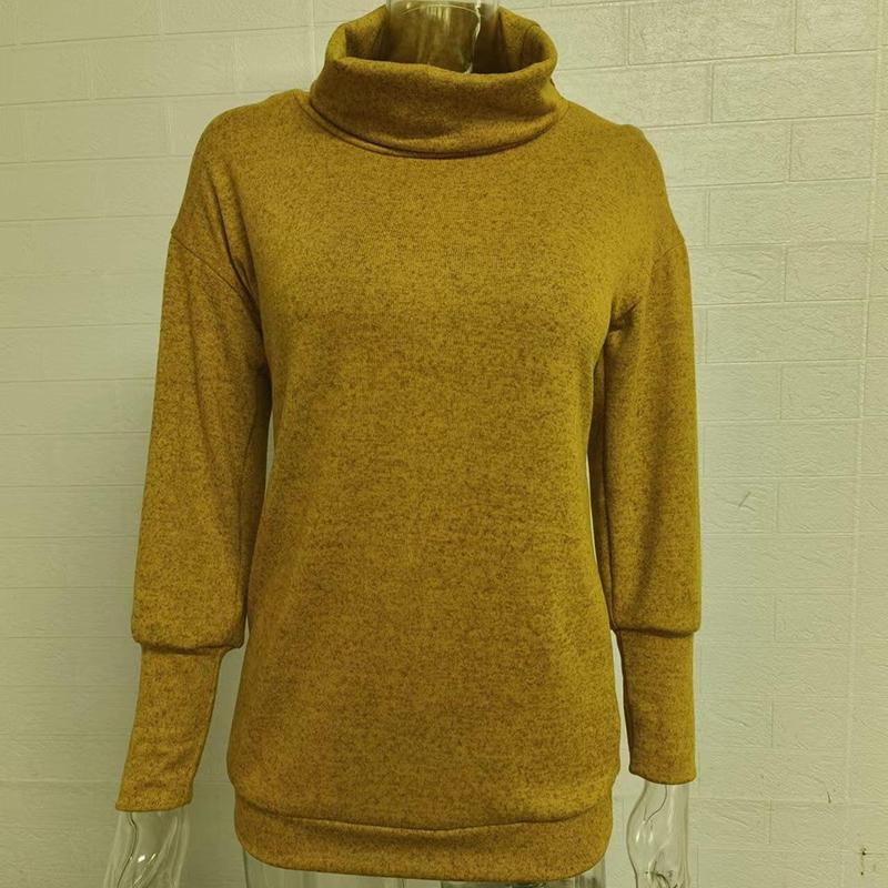 Móda Rolák s dlouhým rukávem Svetr Ležérní Kašmírový úplet Svetr Ležérní Jednobarevné Měkké teplé svetry Topy 28971