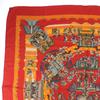 Great HERMES scarf ASTRES et SOLEILS Large shawl Red series cashmere Women Used