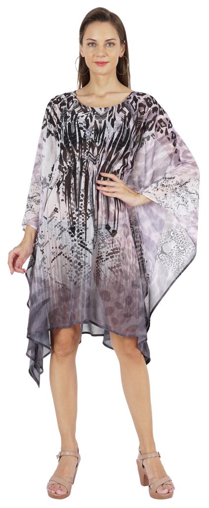 Moomaya Summer Bikini Cover Up Kaftan For Womens Sexy Sheer Swimwear Caftan Beach