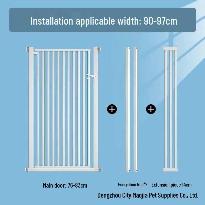 Large No-Drill Pet Gate: Dog Isolation, Cat Guardrail, and Anti-Cat Barrier