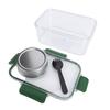 Salad Container with Dressing Compartment ABS Reusable Leakproof Portable Salad Lunch Box Food Storage Container for School  