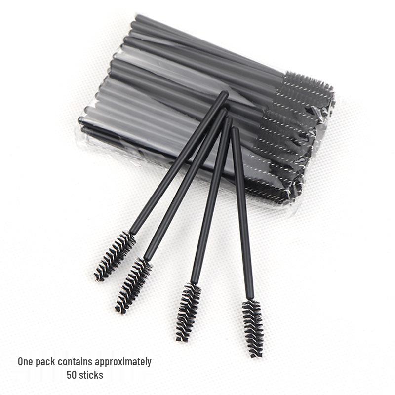 

Disposable Eyebrow and Eyelash Brush: Spiral Comb and Angled Applicator, Convenient and Portable.
