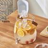 Large Capacity Cold Water Pitcher with Tap and Base