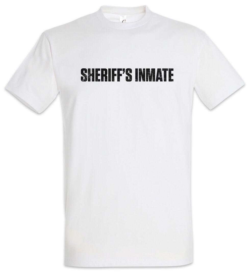 

Sheriff s Inmate Men s T-Shirt Mens Womens Tees Top Inmate Prisoner Jail Inmate Detention Prison XL