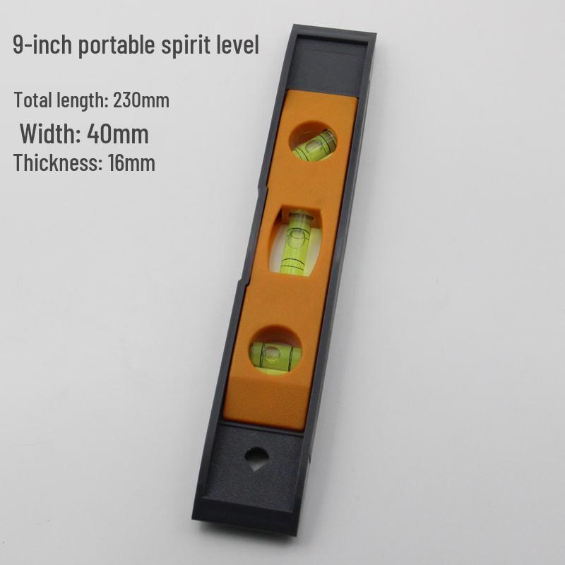 Compact 6/9-Inch Magnetic Multi-Angle Level Ruler