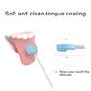 Lollipop Shape Baby Tongue Cleaner Scraper Oral Cleaning Fresh Breath Care Tool
