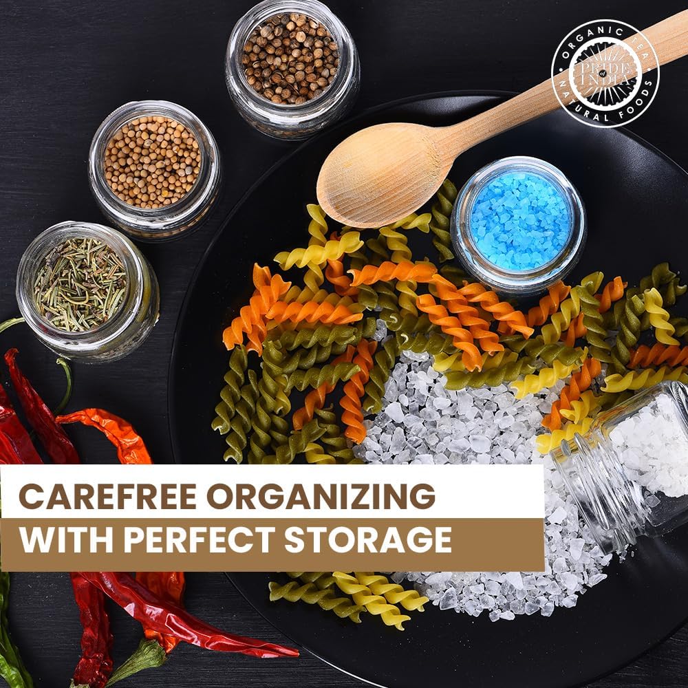 Klares PET Quadratisches Vorratsglas, 16 oz, Luftdicht & Leicht zu Greifen, Fassungsvermögen für Zucker, Gewürze, Nüsse, Samen, Tierleckerlis